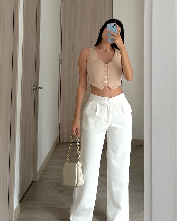 Pantalón cream